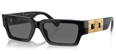 Versace VE4459 54 Dark Grey & Black Sunglasses .